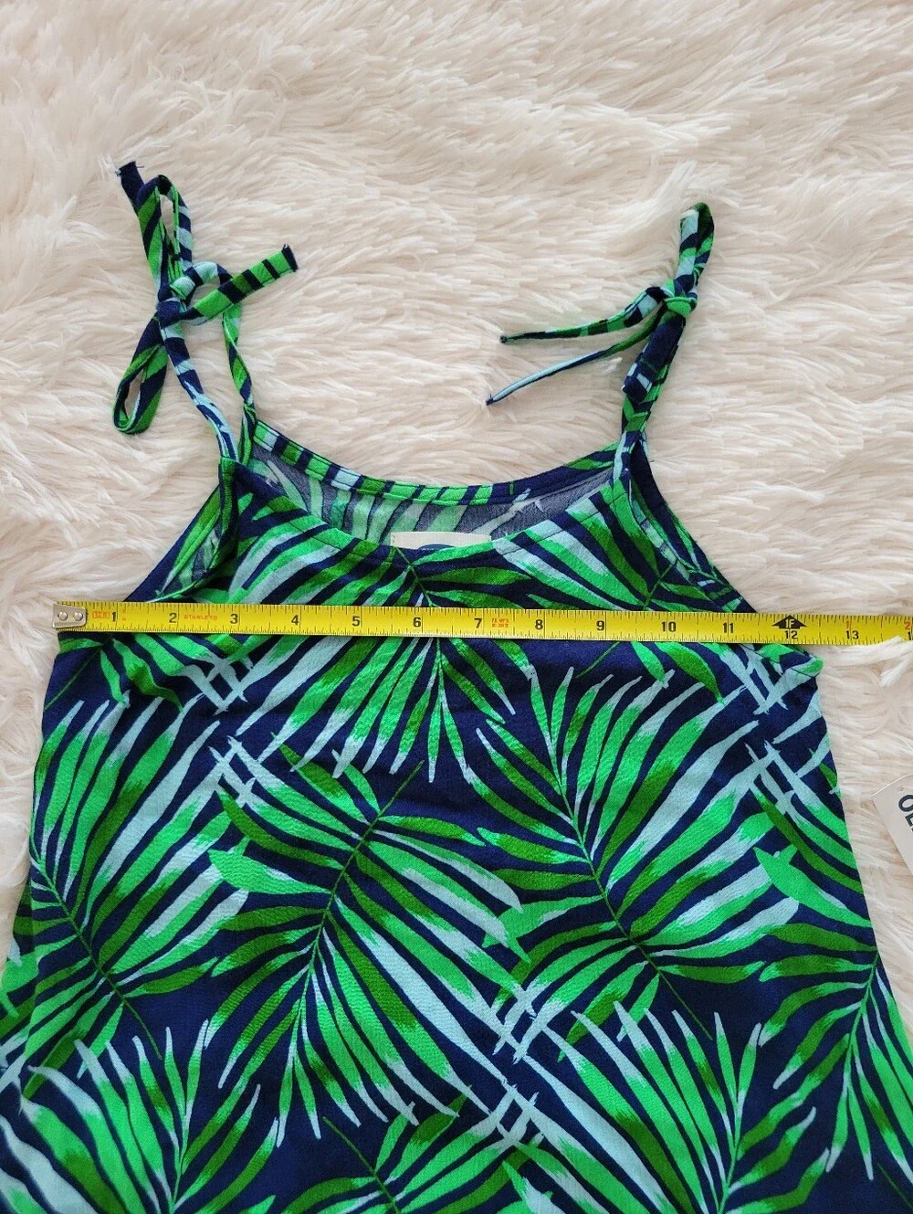Old Navy NWT Tropical Sundress Green Blue Spaghetti Straps Girls Size S 6-7